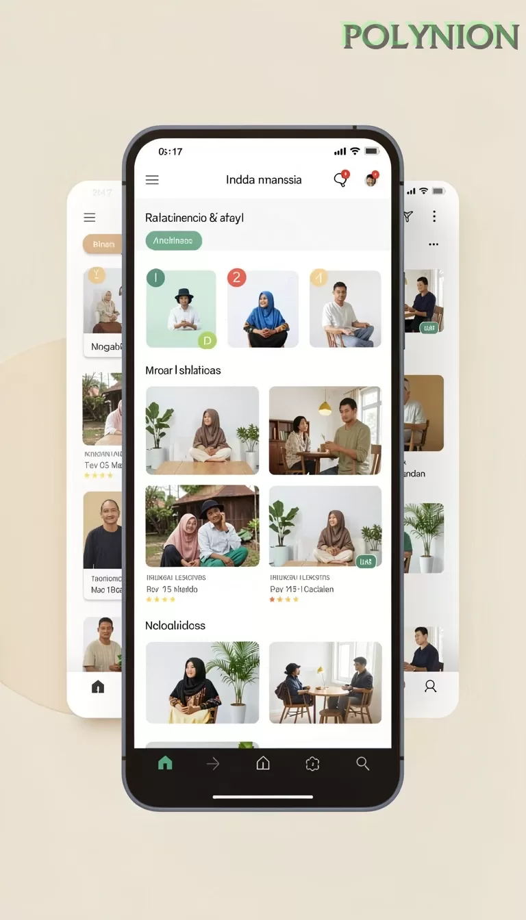 Cuplikan layar 070SLOT — menu navigasi