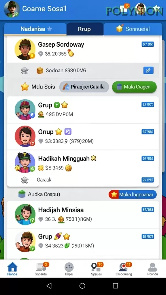 Cuplikan layar 98SPIN — aktivitas